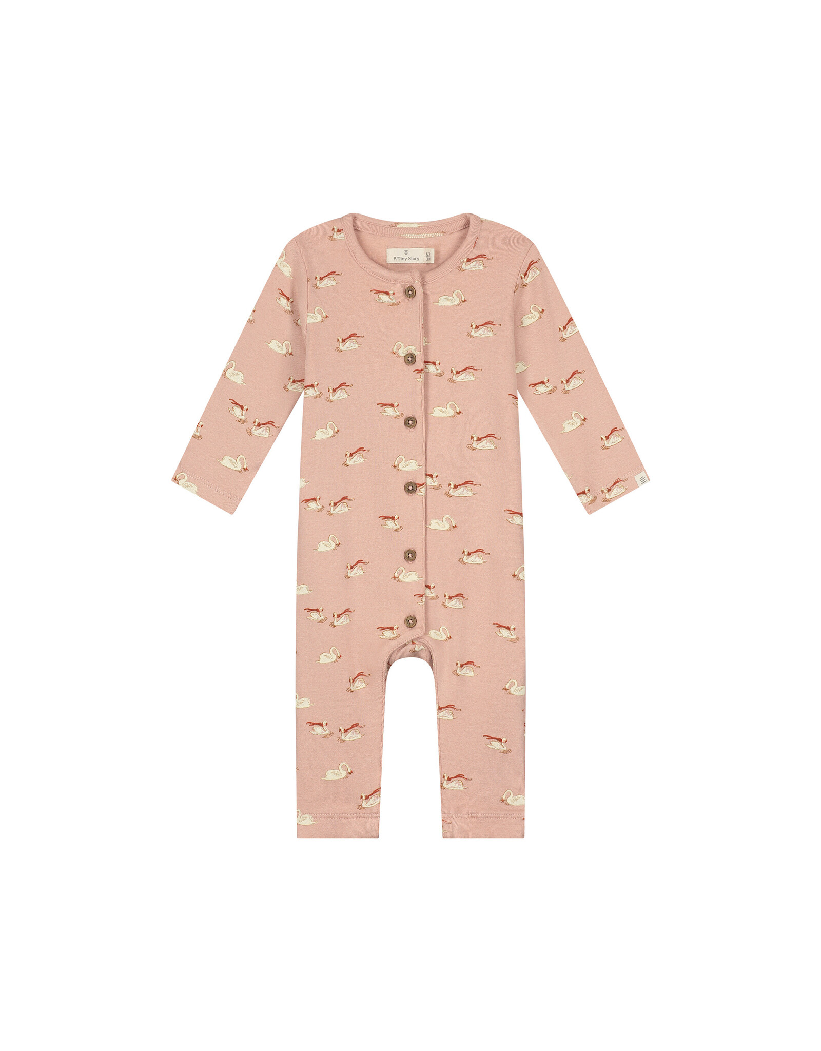 A Tiny Story baby suit Old pink W26
