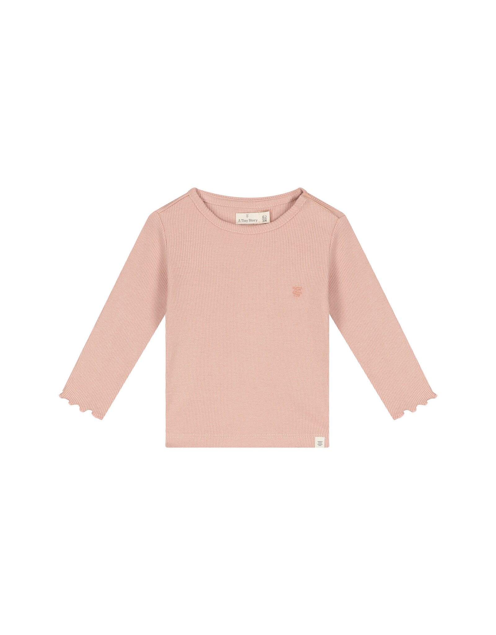A Tiny Story baby tshirt long sleeve - Old pink W26