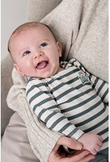 Feetje Longsleeve rib met streep - Beep Beep Zeegroen