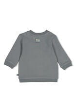 Feetje Sweater - Beep Beep Zeegroen