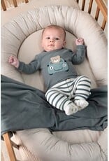 Feetje Sweater - Beep Beep Zeegroen
