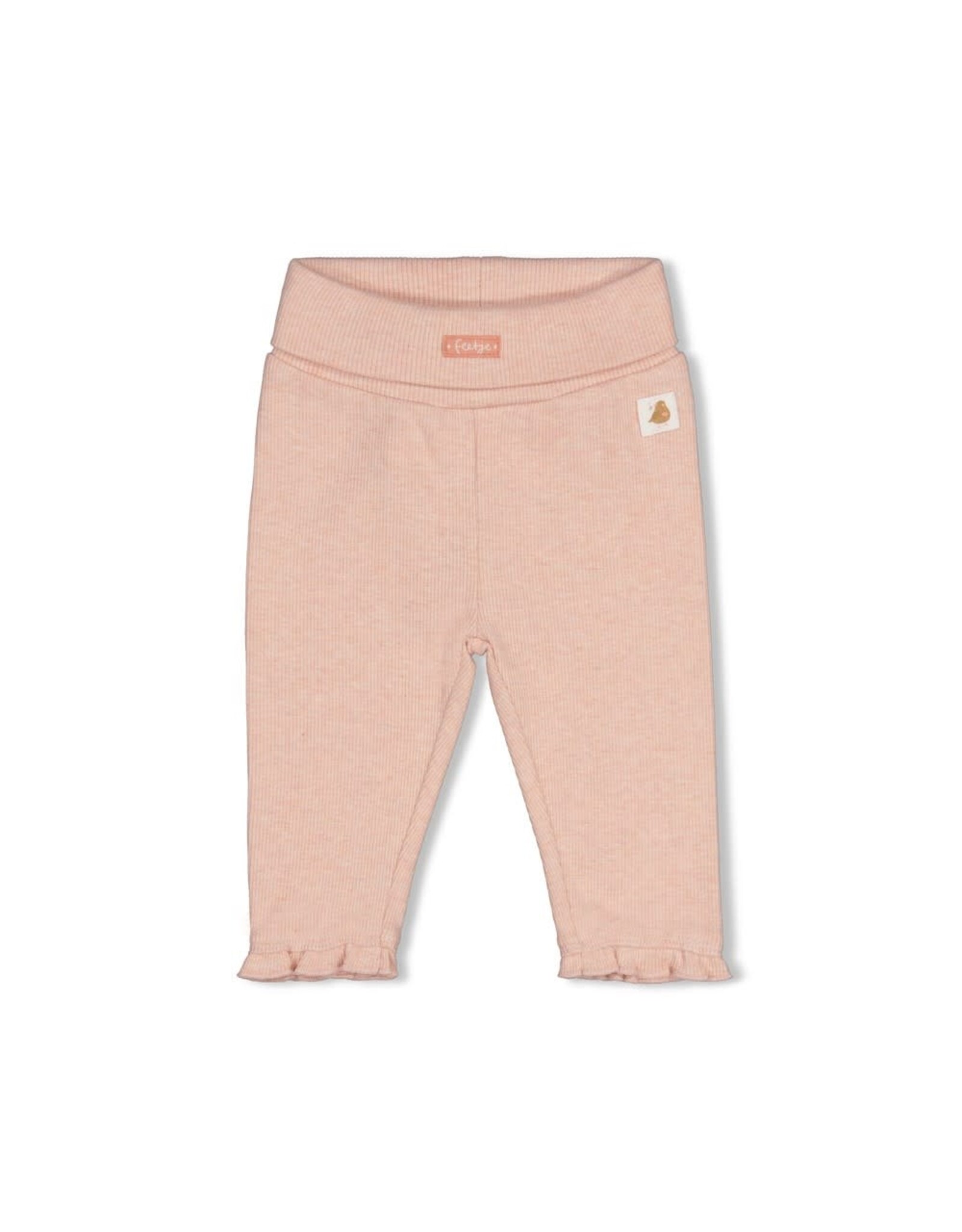 Feetje Broek rib - Fall in Love Roze melange