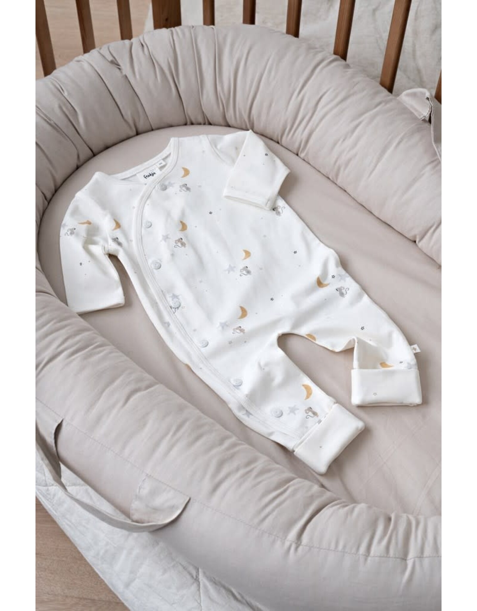 Feetje Pak omslagvoet AOP - Over the Moon for You Offwhite