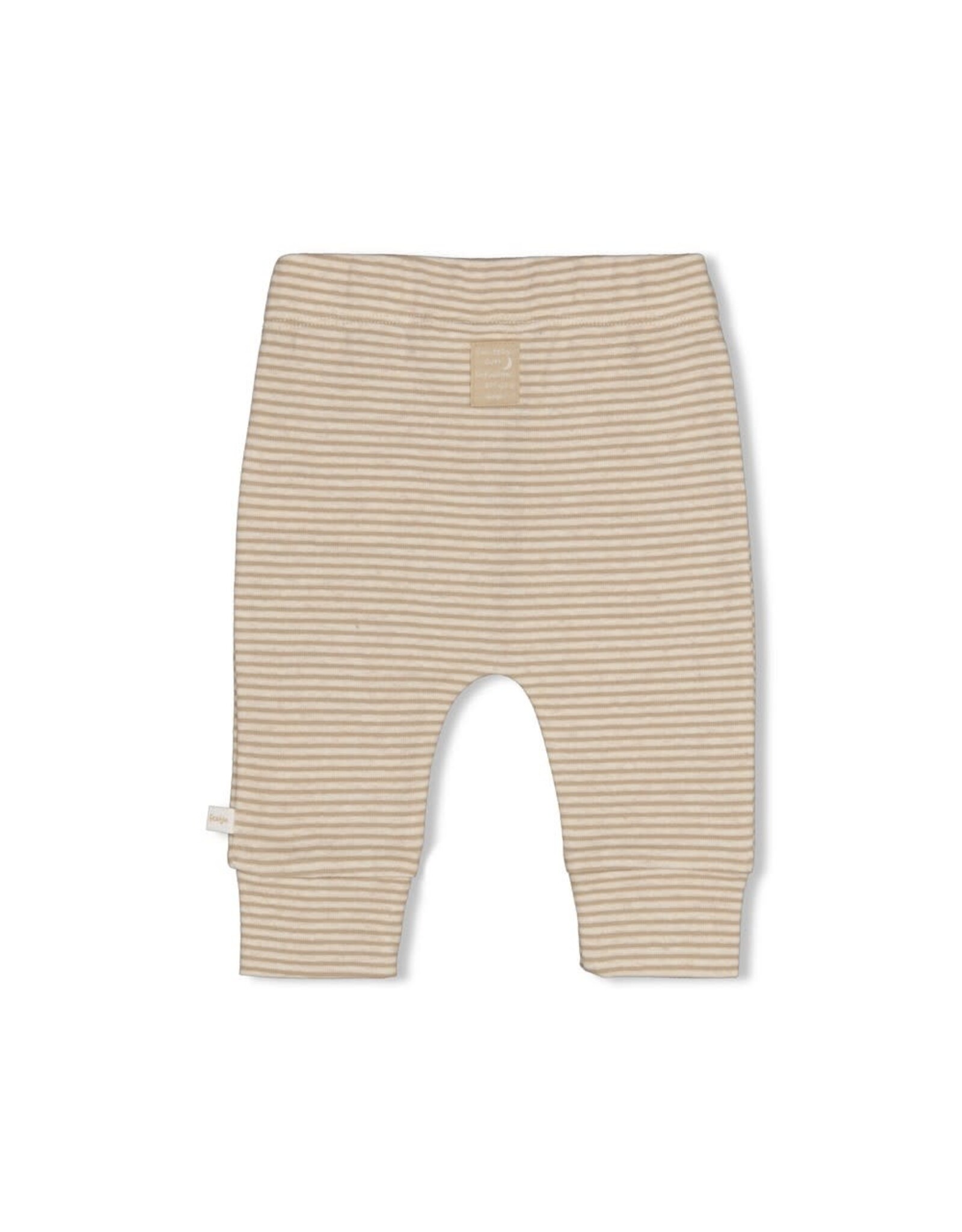 Feetje Broek rib met streep - Over the Moon for You Taupe