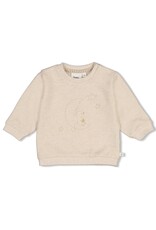 Feetje Sweater - Over the Moon for You Offwhite melange