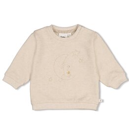 Feetje Sweater - Over the Moon for You Offwhite melange