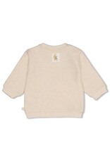 Feetje Sweater - Over the Moon for You Offwhite melange