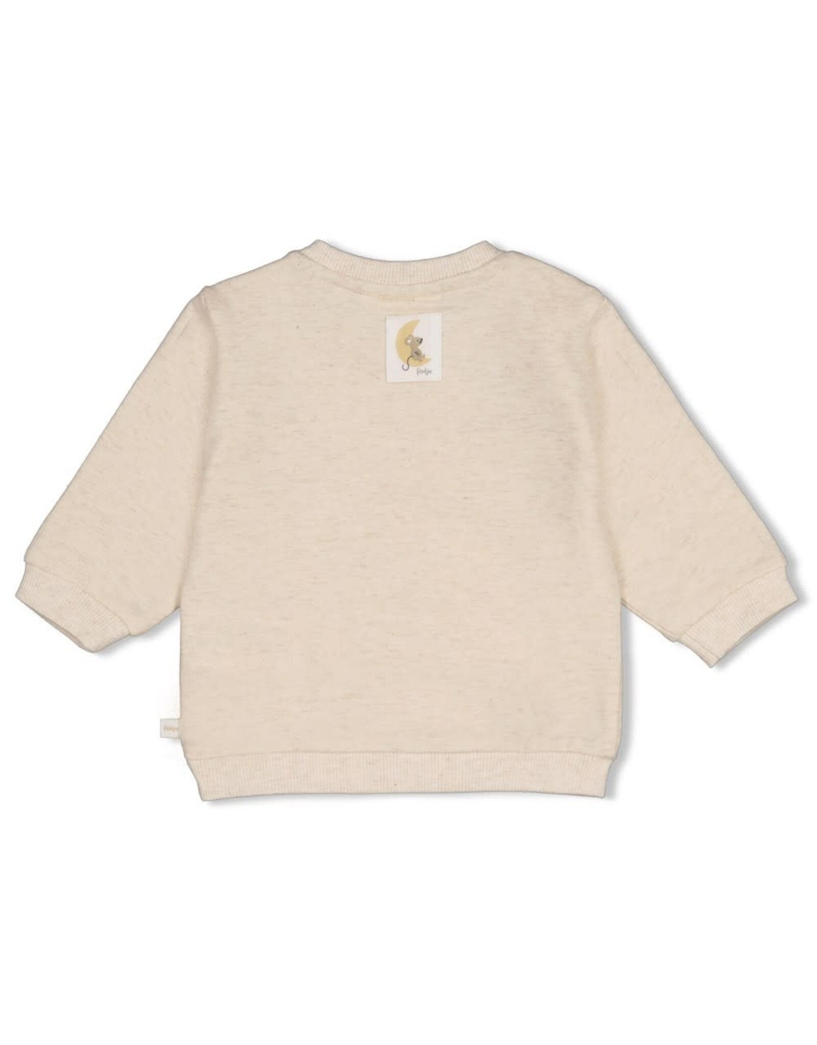 Feetje Sweater - Over the Moon for You Offwhite melange