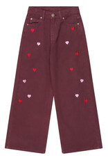 THE NEW TNValentine Wide Fit Jeans Burgundy EMB TN