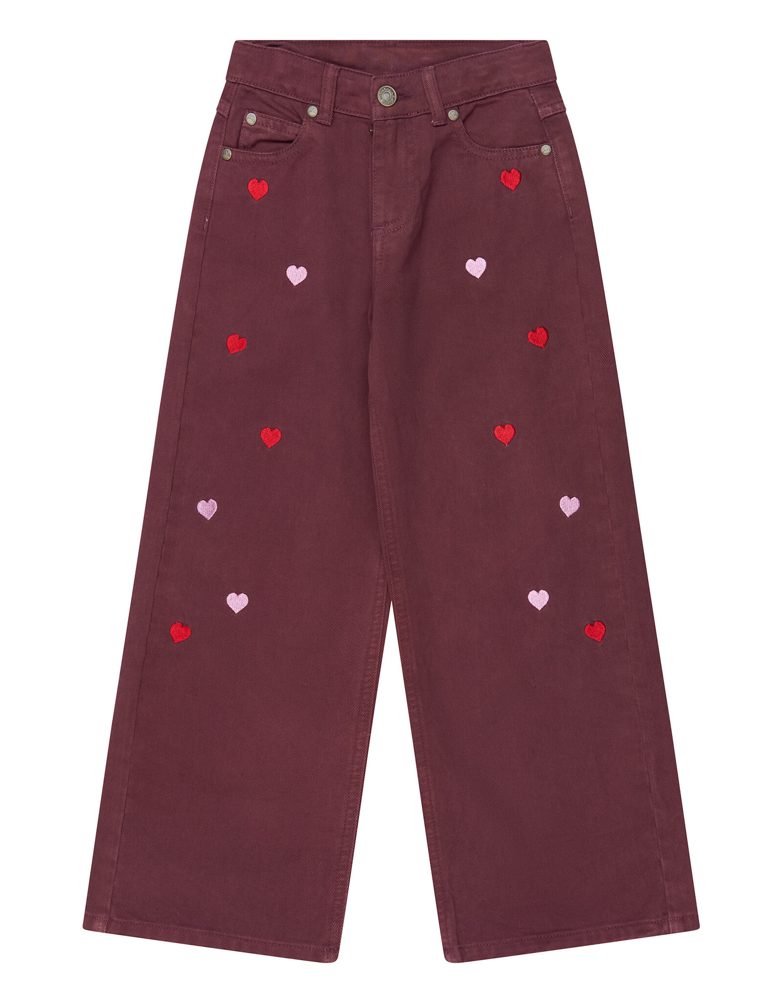 THE NEW TNValentine Wide Fit Jeans Burgundy EMB TN