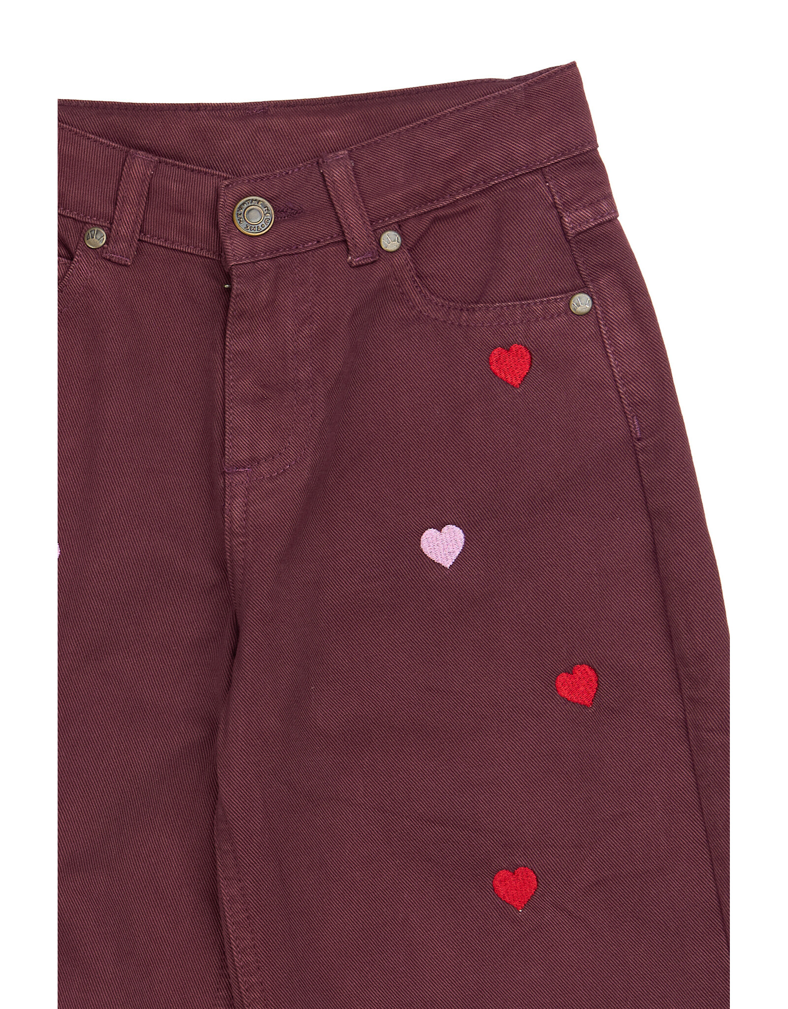 THE NEW TNValentine Wide Fit Jeans Burgundy EMB TN