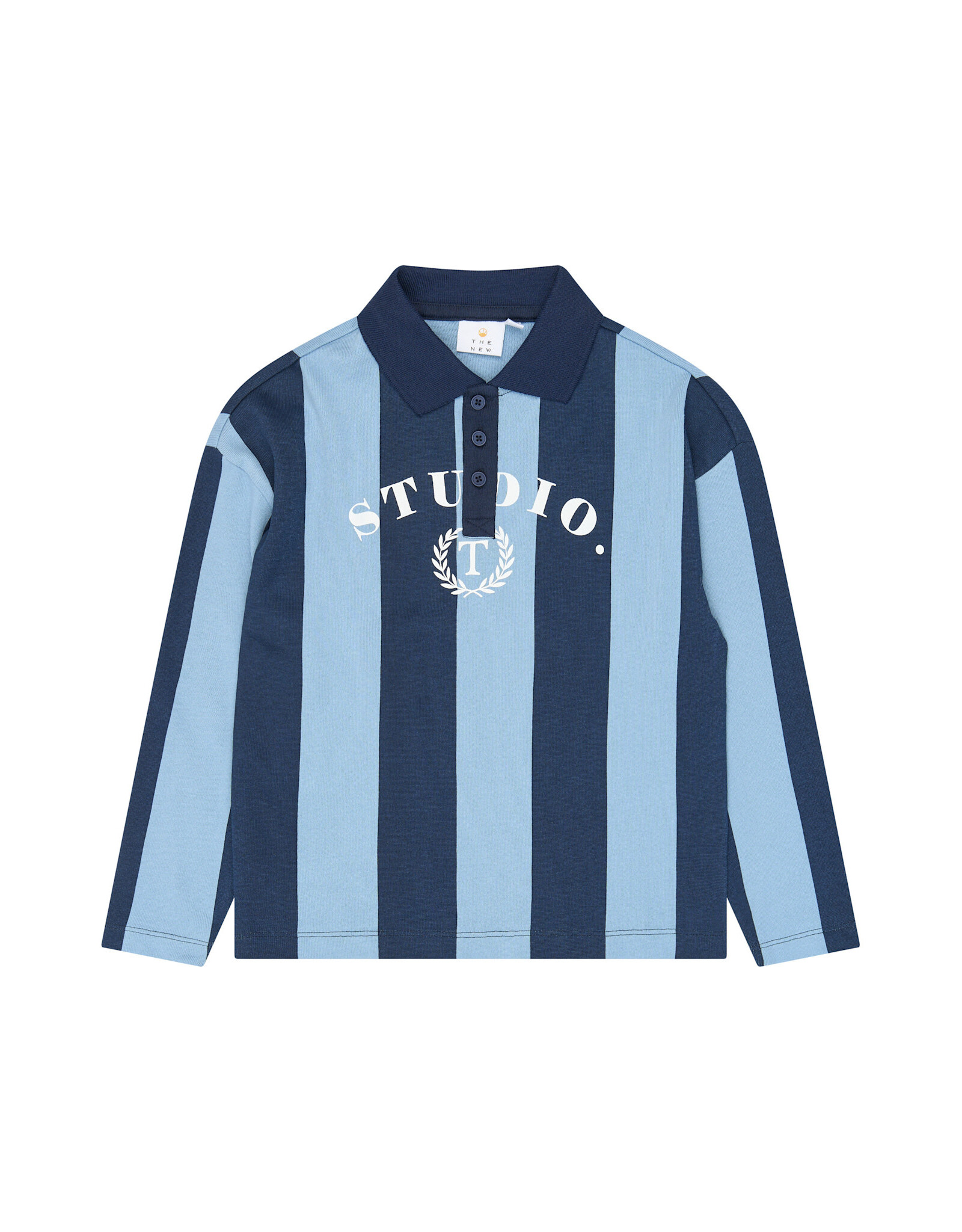 THE NEW TNVudio OS L_S Polo Navy Blazer Striped