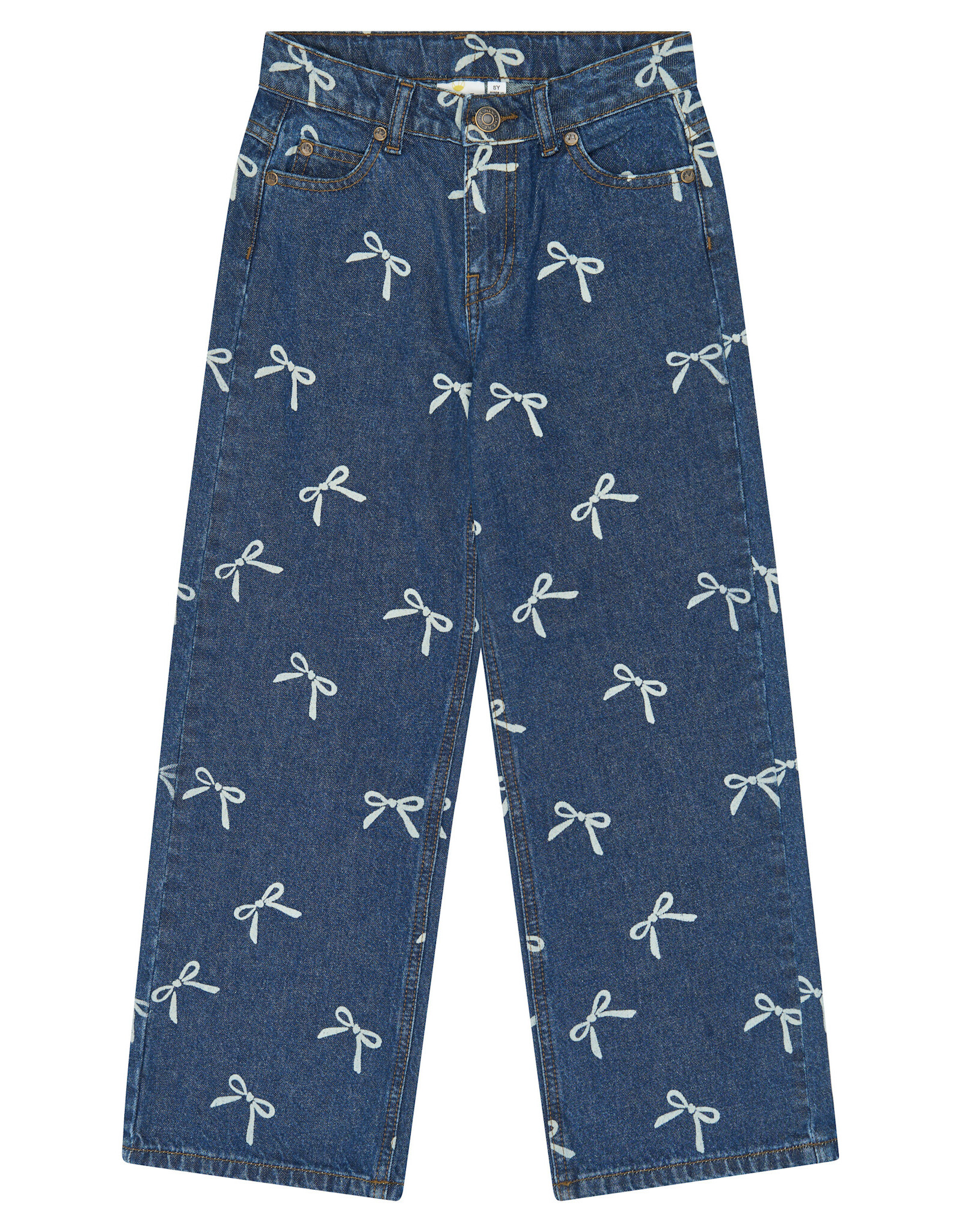 THE NEW TNVirginia Wide Fit Jeans Medium Blue Denim AOP