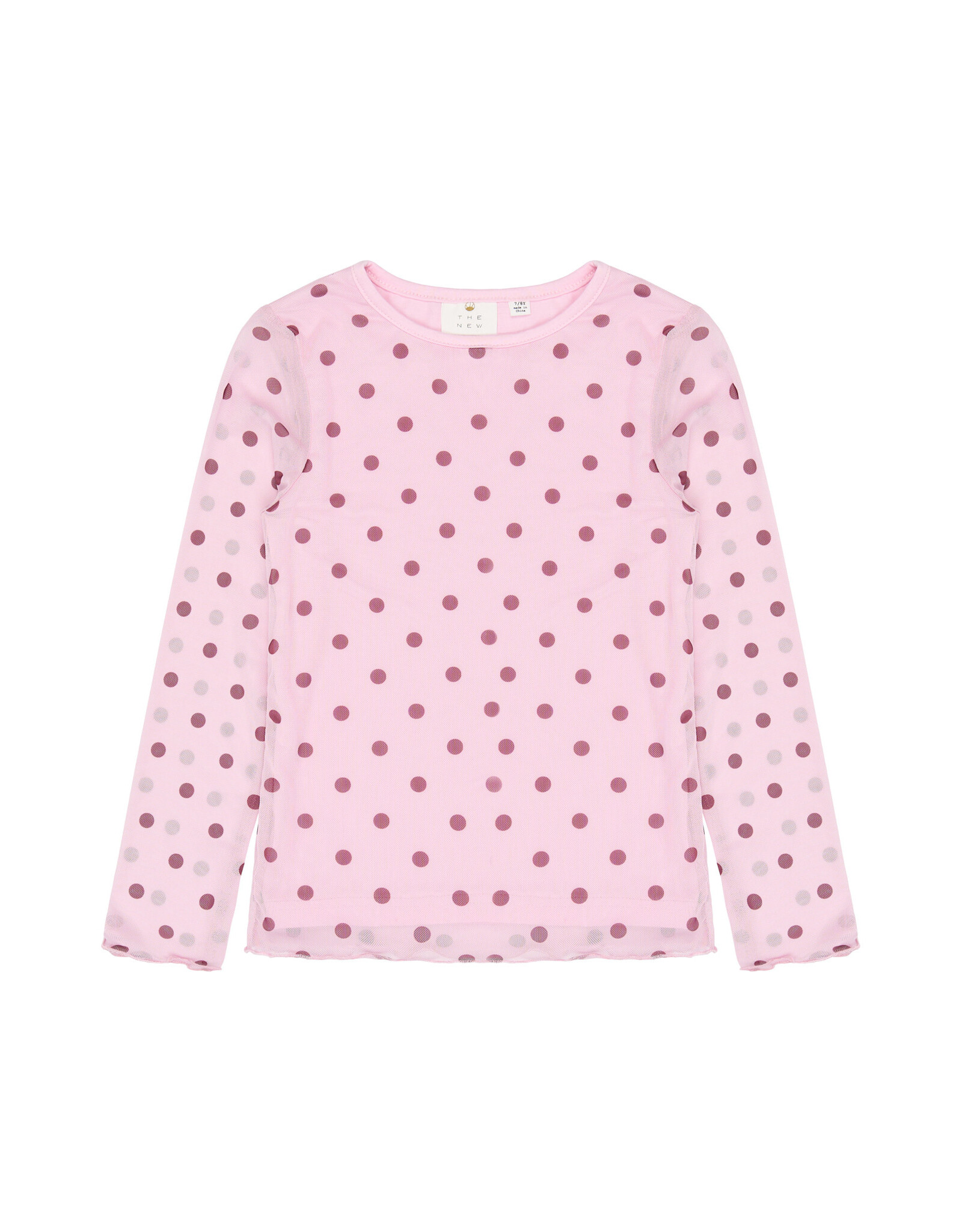 THE NEW TNVandelia L_S Mesh Tee Pink Lavender AOP TN