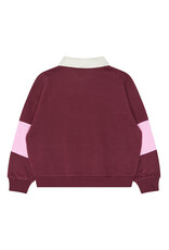 THE NEW TNVaniza OS Polo Sweatshirt Burgundy TN