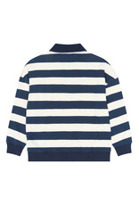 THE NEW TNYidar OS Polo Sweatshirt Navy Blazer Striped