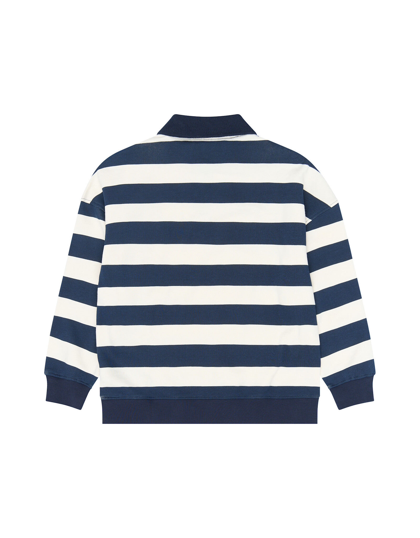 THE NEW TNYidar OS Polo Sweatshirt Navy Blazer Striped