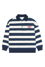 THE NEW TNYidar OS Polo Sweatshirt Navy Blazer Striped