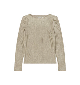 THE NEW TNYeva L_S Glitter Top Taupe Gray TN