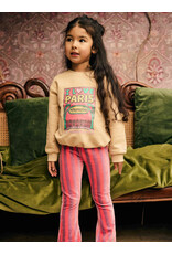 Daily7 Flared Legging Small Stripe Desert Rose