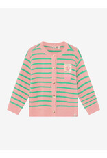 Daily7 Knitwear Striped Cardigan Lilas