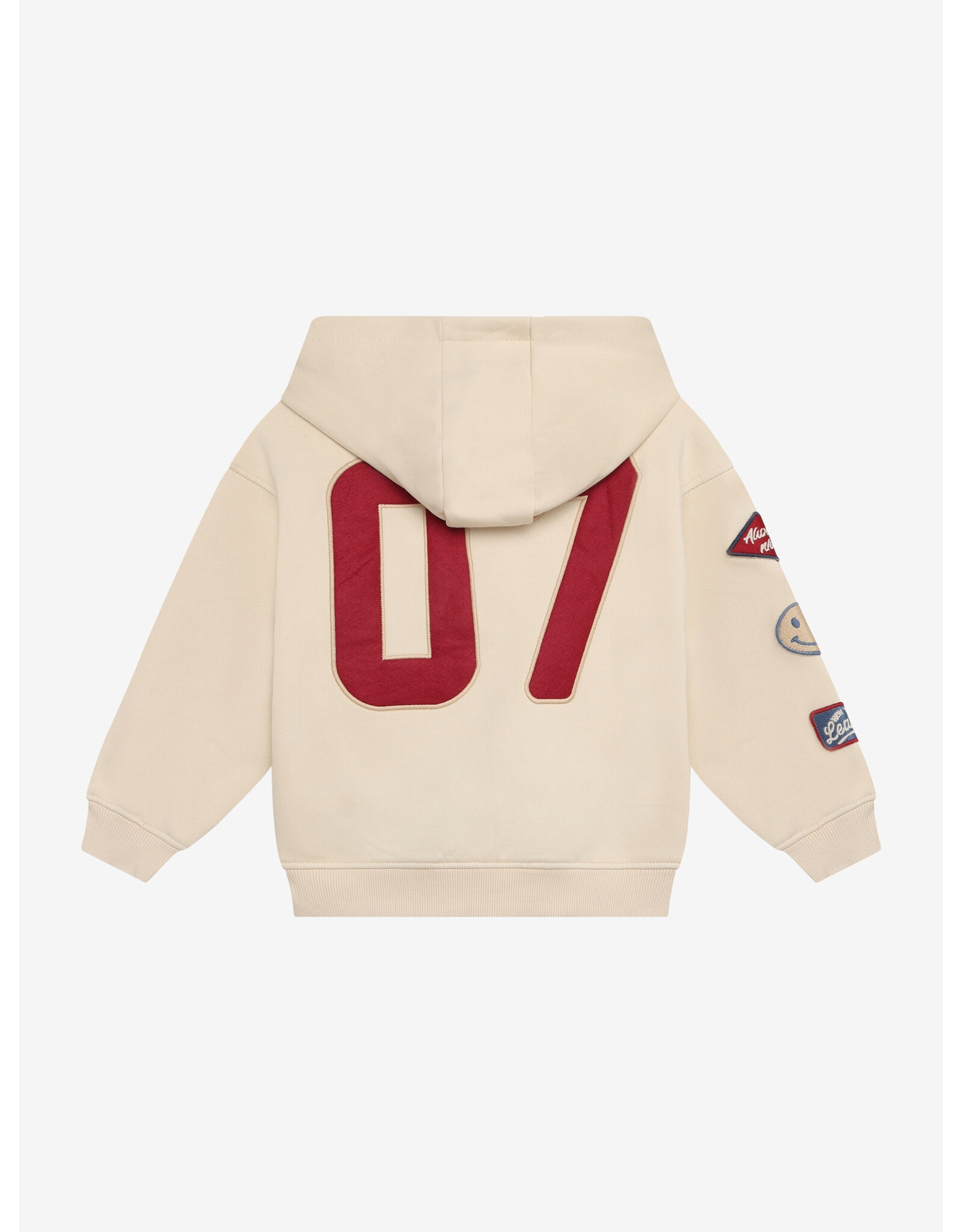 Daily7 Oversized Hoodie Badges Sandshell