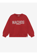 Daily7 Oversized Sweater Artwork Rythmic Red