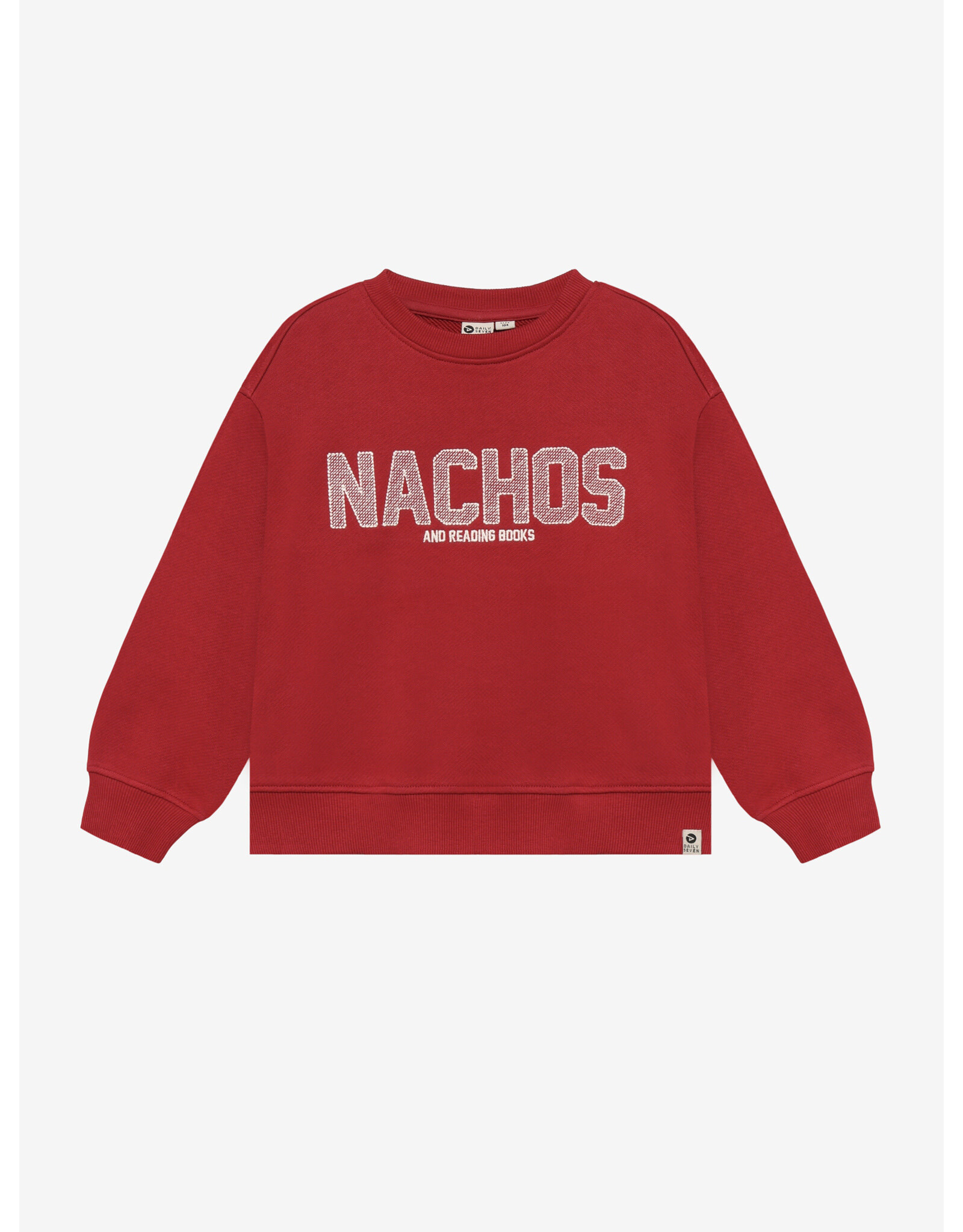 Daily7 Oversized Sweater Artwork Rythmic Red