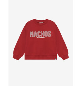 Daily7 Oversized Sweater Artwork Rythmic Red