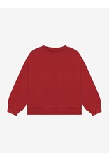 Daily7 Oversized Sweater Artwork Rythmic Red