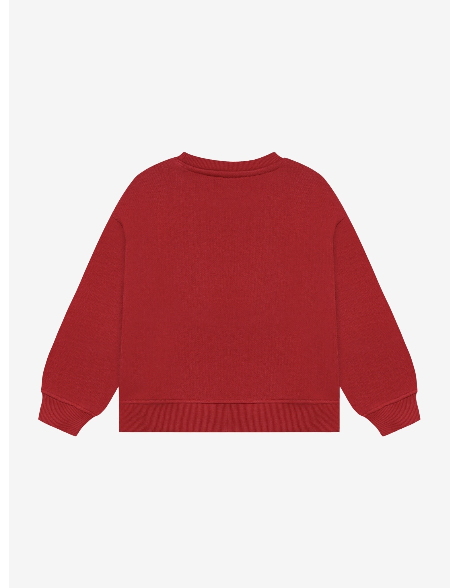 Daily7 Oversized Sweater Artwork Rythmic Red
