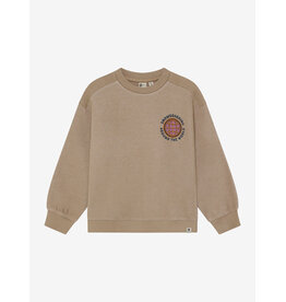 Daily7 Oversized Sweater Backprint Plaza Taupe