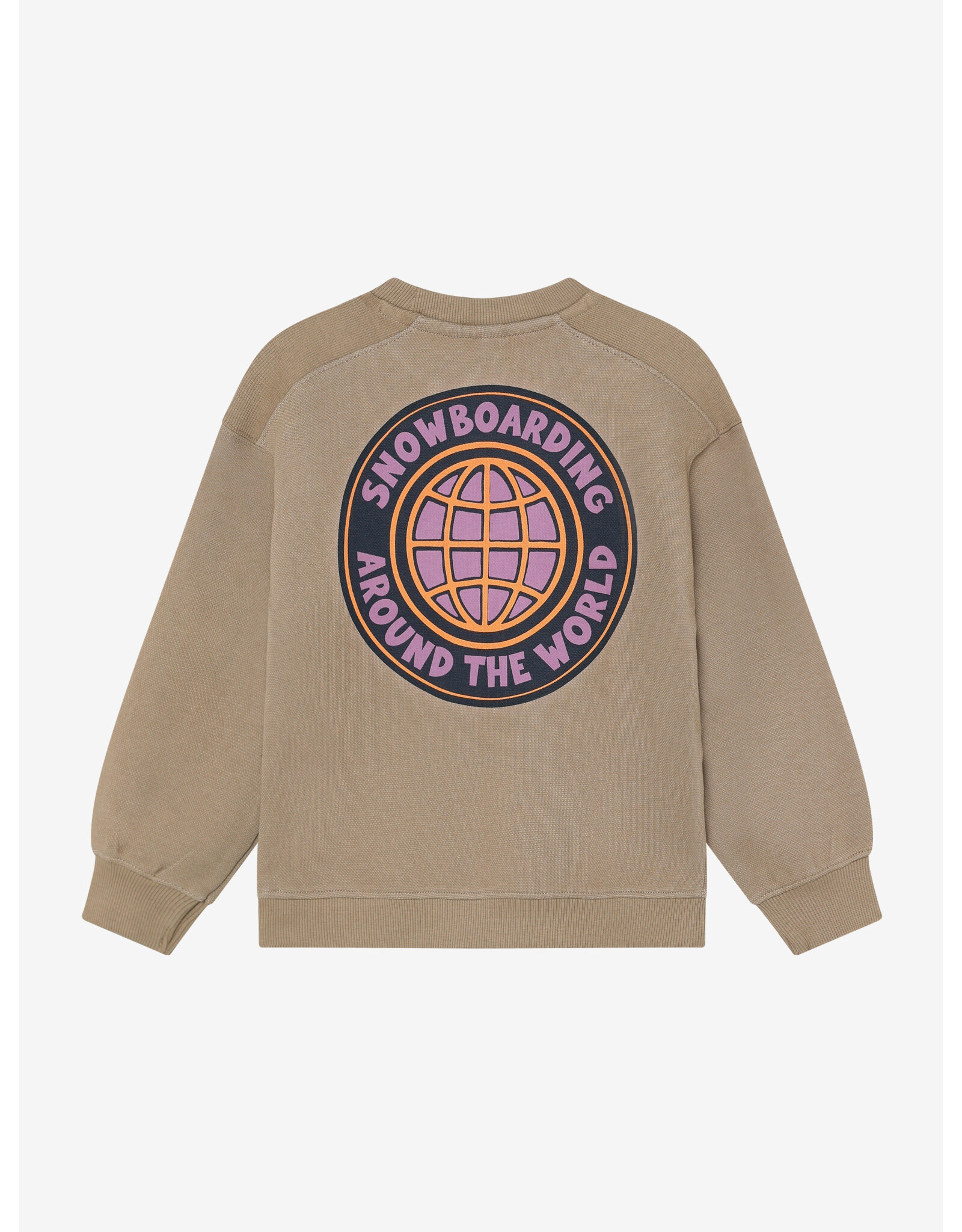 Daily7 Oversized Sweater Backprint Plaza Taupe