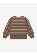 Daily7 Oversized Sweater Striped Almond Brown