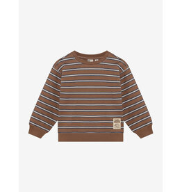 Daily7 Oversized Sweater Striped Almond Brown