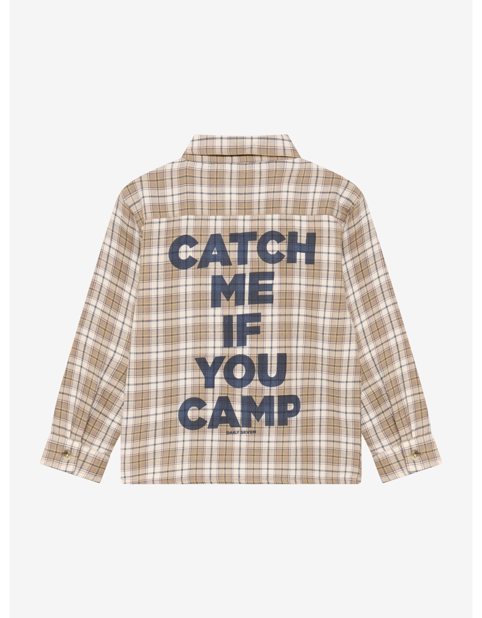 Daily7 Shirt Longsleeve Check  Plaza Taupe