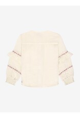 Daily7 Shirt Longsleeve Ruffle Mother of Pearl