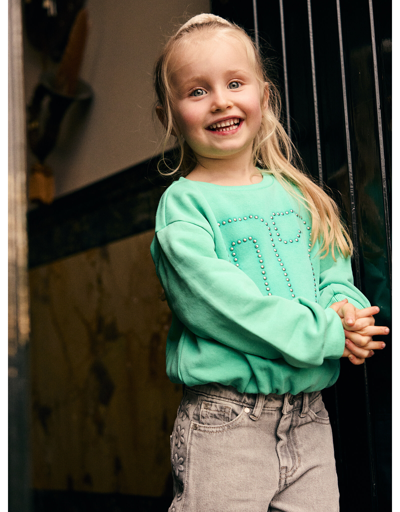 Daily7 Sweater Cropped Sea Green