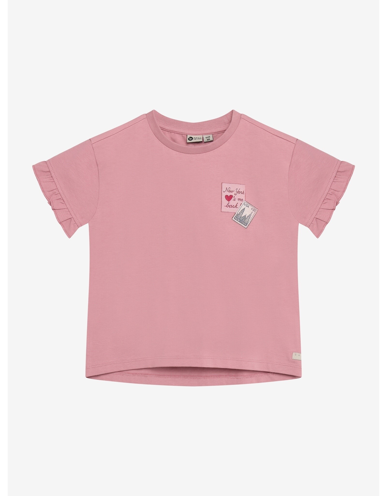 Daily7 T-shirt Backprint Lilas