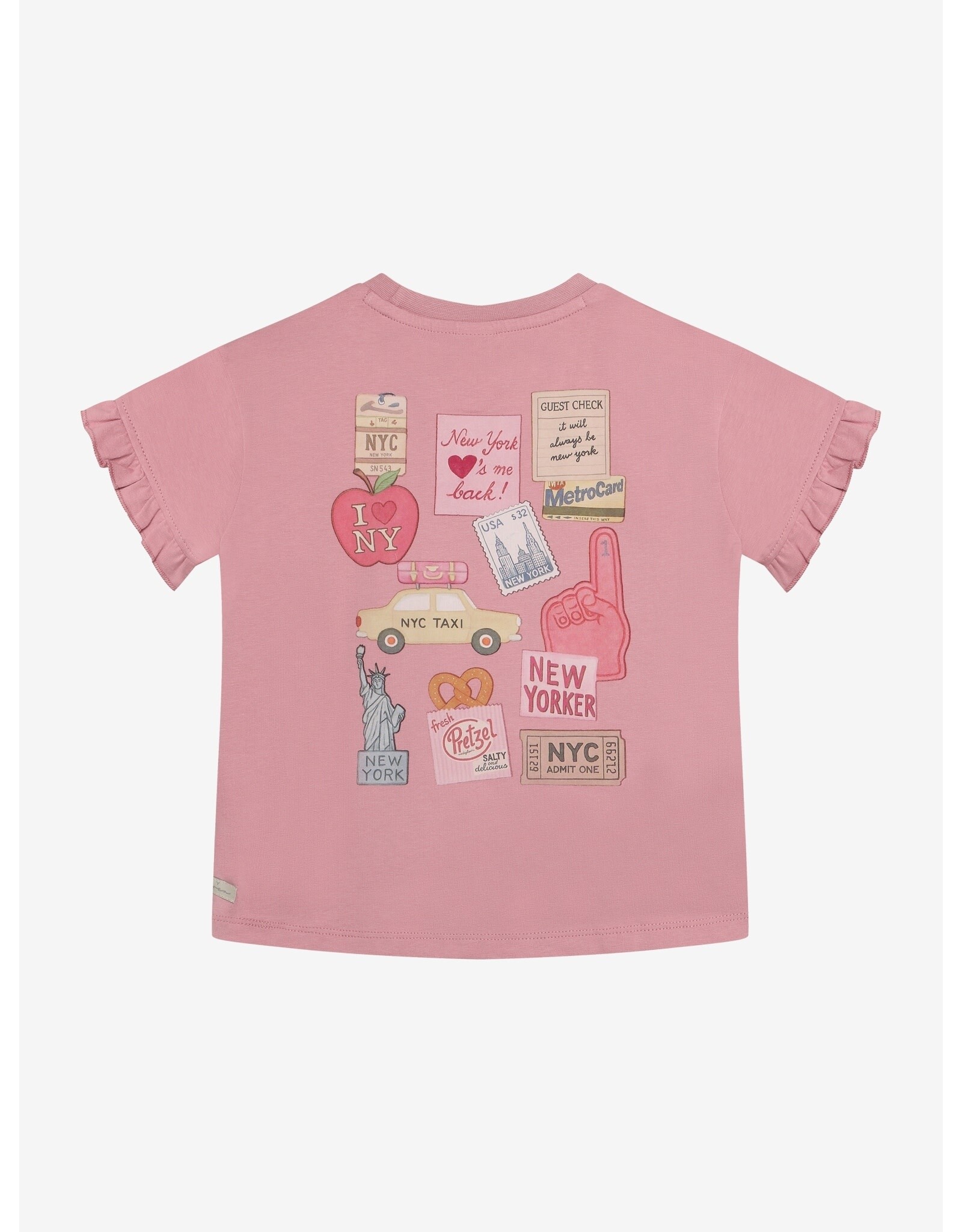 Daily7 T-shirt Backprint Lilas