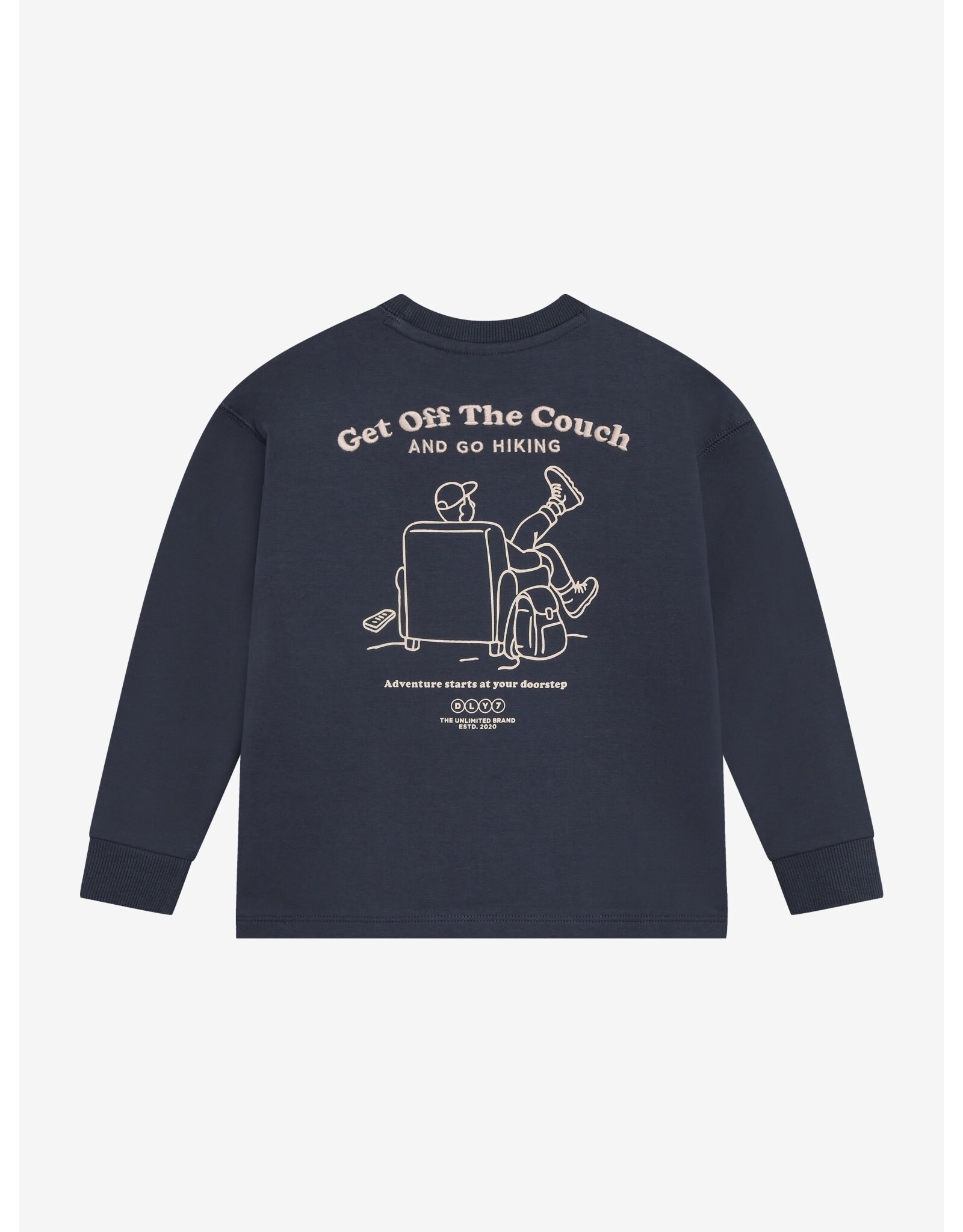 Daily7 T-shirt Longsleeve Backprint Odyssey Gray