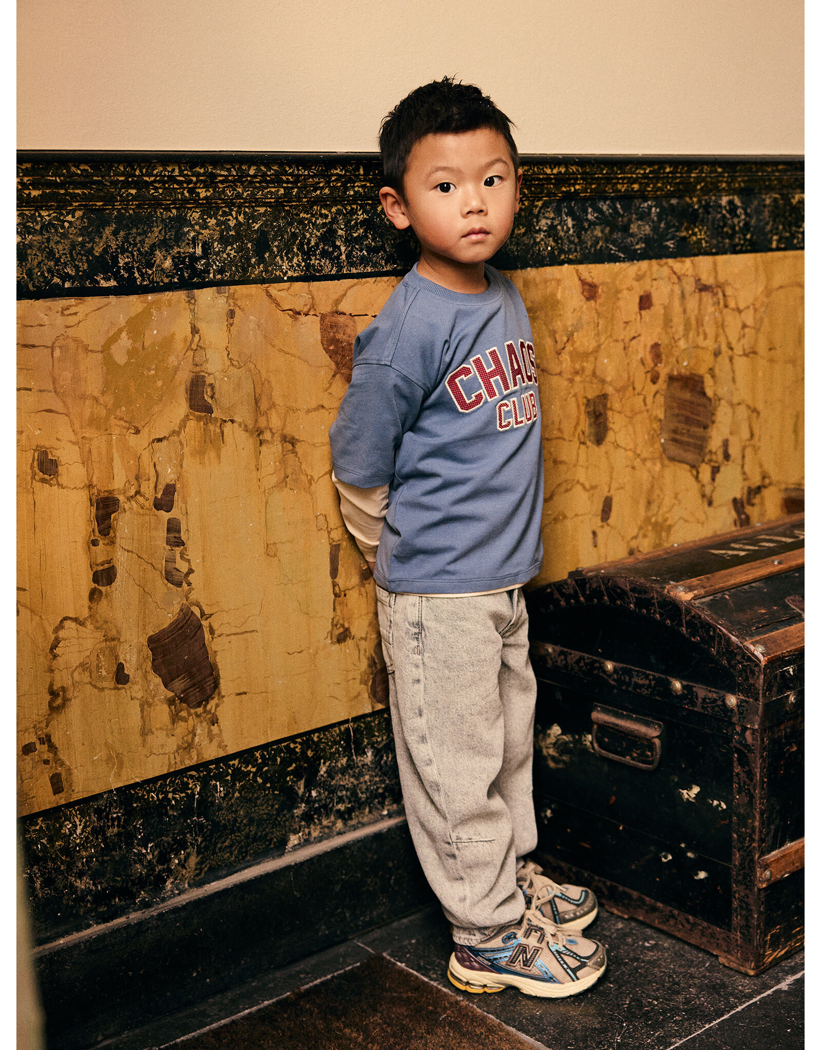 Daily7 T-shirt Longsleeve Over Sleeve Ash Blue