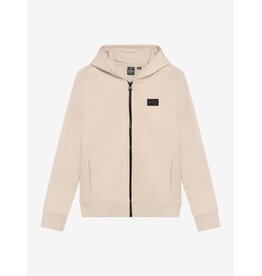 Indian Blue Jeans Hooded Zip Jacket Brushed Pale Sand