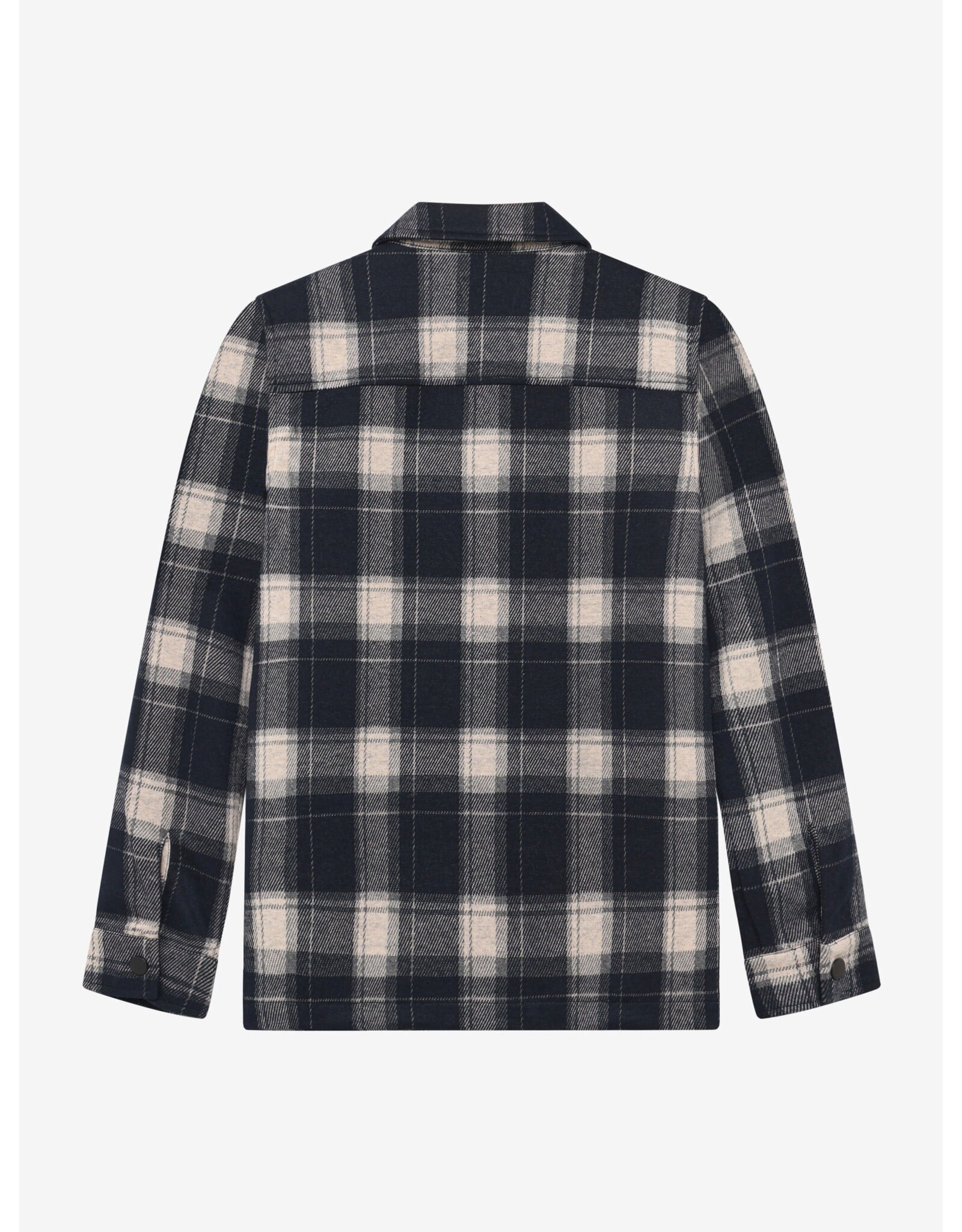 Indian Blue Jeans Shirt Jacket Zip Check Antra Ash
