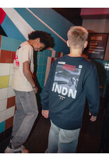 Indian Blue Jeans T-Shirt LS Backprint Indian Deep Navy