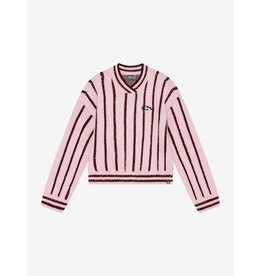 Indian Blue Jeans Knitwear Fuzzy Stripe Flushing Pink