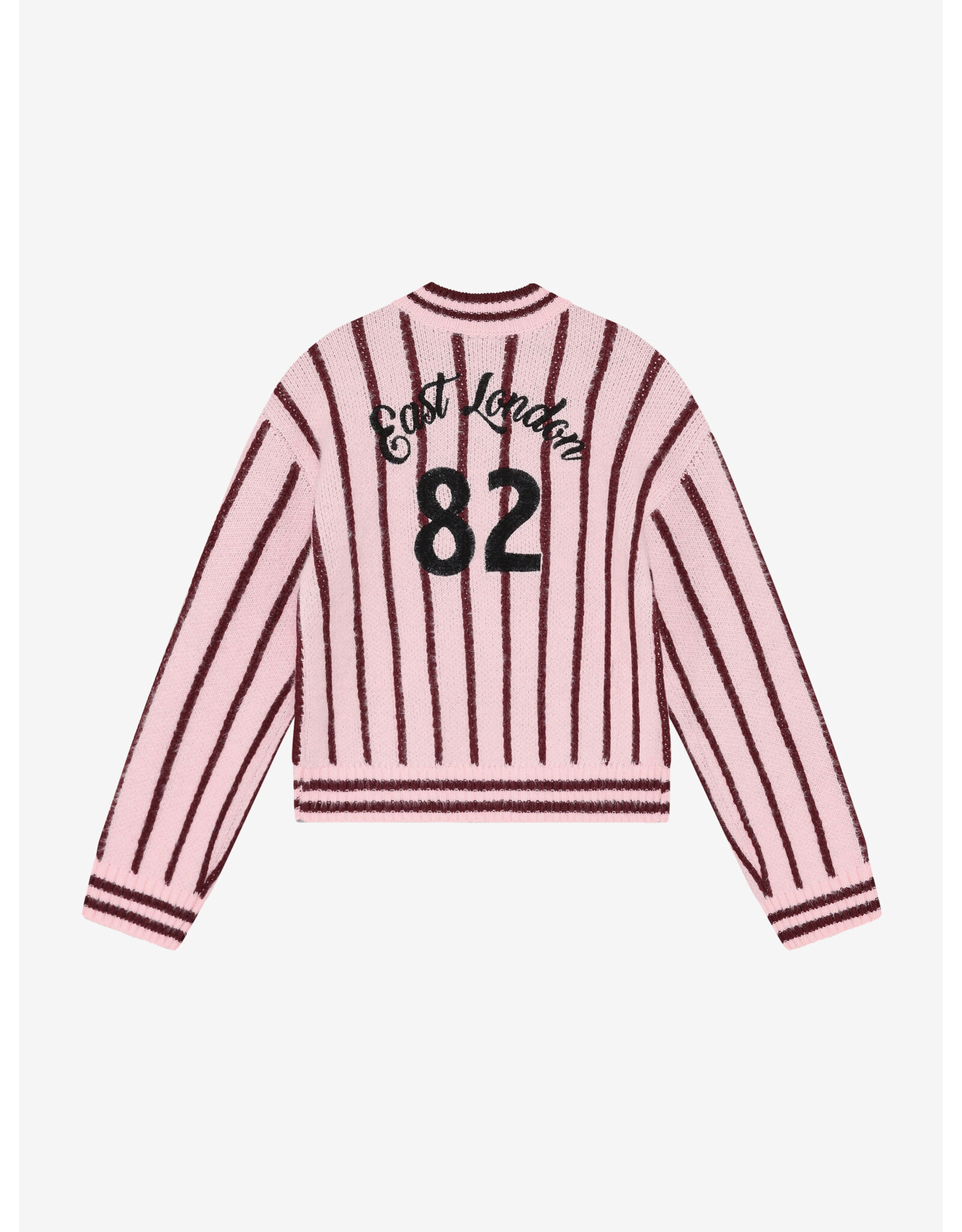 Indian Blue Jeans Knitwear Fuzzy Stripe Flushing Pink