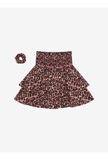 Indian Blue Jeans Skirt Leopard Fig