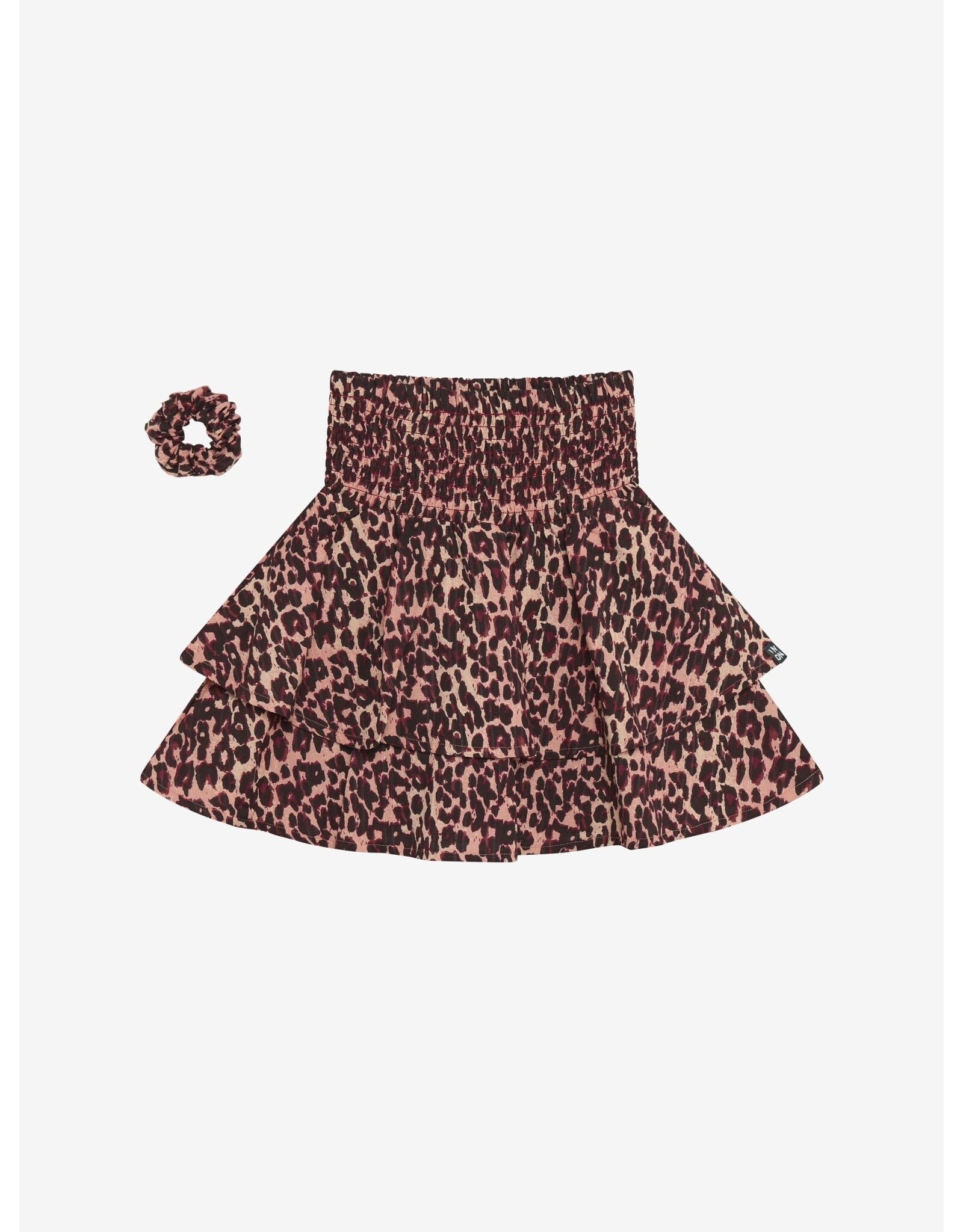 Indian Blue Jeans Skirt Leopard Fig