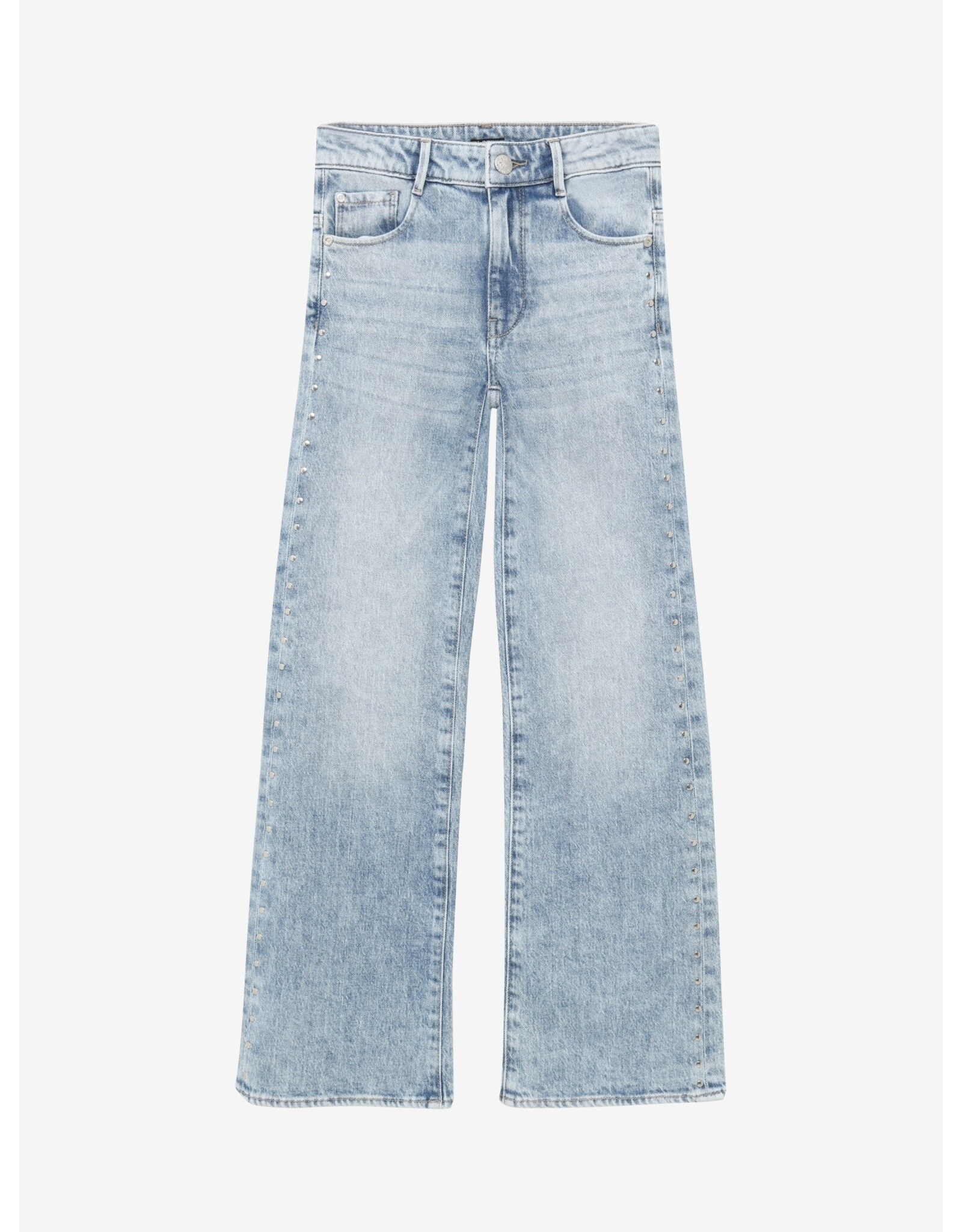 Indian Blue Jeans Wide Fit Studs Medium Denim